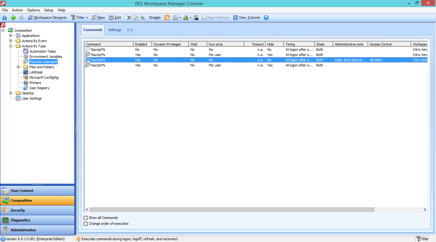res workspace manager 2014